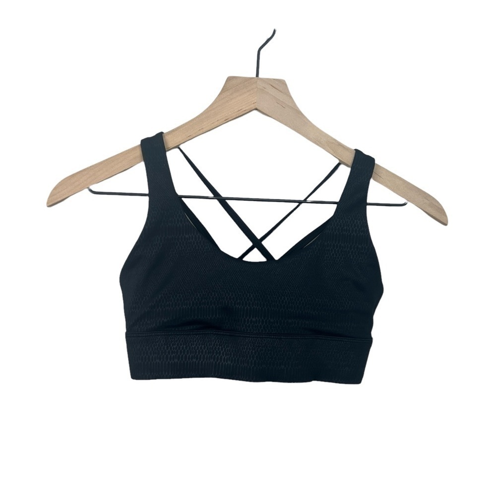 Zyia Active Black Venom Light N Tight Strappy Bra